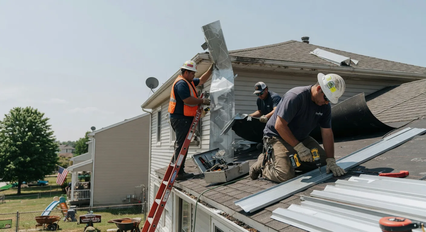 Storm Damage Metal Roof Repair in San Jose, NM